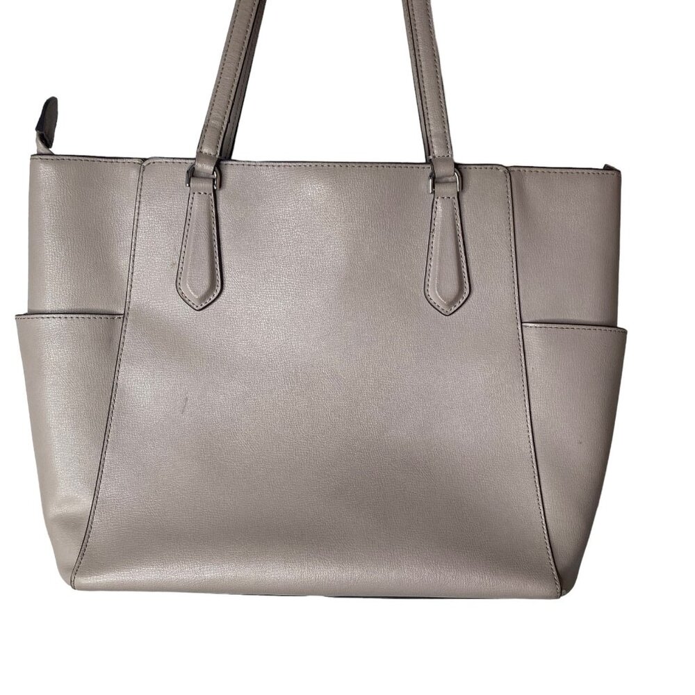 Kate Spade Tote Bag Leather Pale Pink 11x10.5x6 - Picture 7 of 16